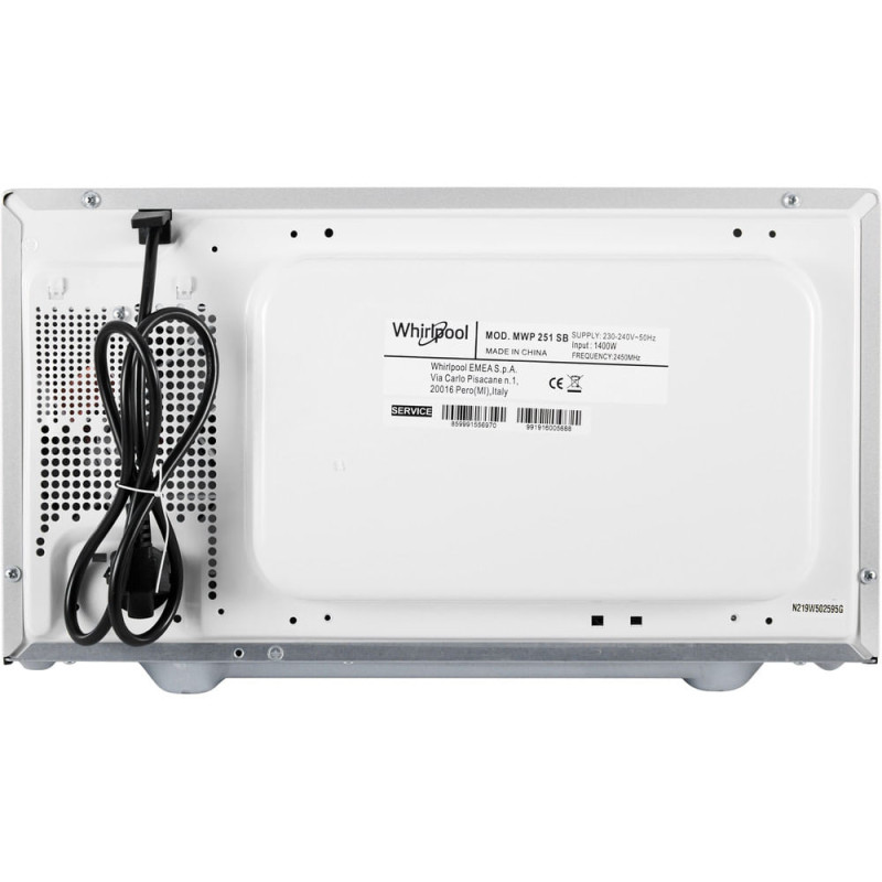 Whirlpool MWP 251 SB Noir Micro-onde simple Comptoir 25 L 900 W