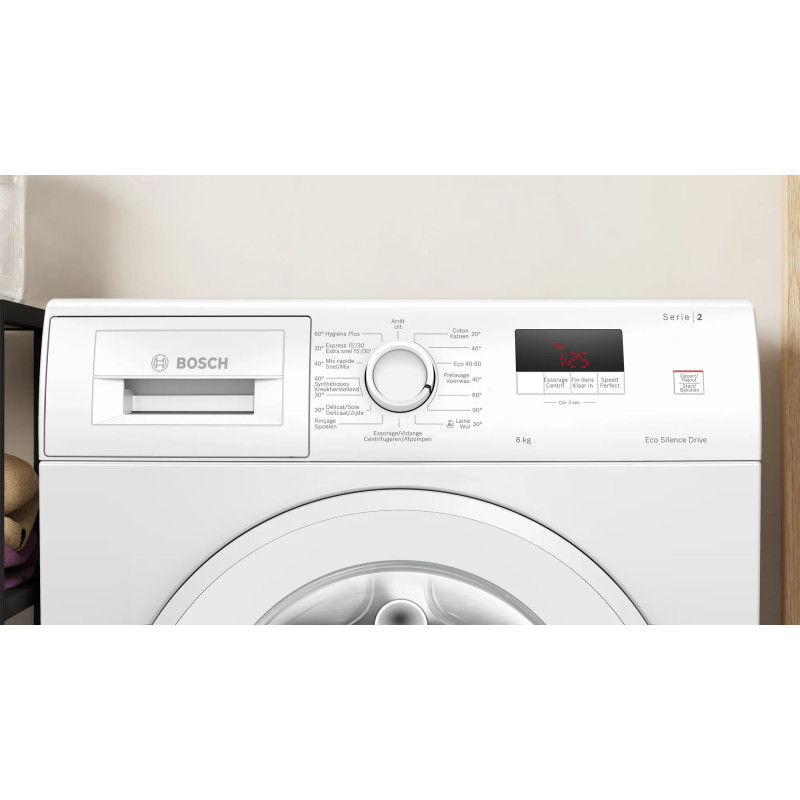 Bosch Serie 2 WGE03400FG wasmachine Voorbelading 8 kg 1400 RPM Wit