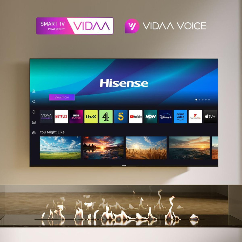 Hisense 55U6NQ 139,7 cm (55") 4K Ultra HD Smart TV Wifi Grijs 600 cd/m²