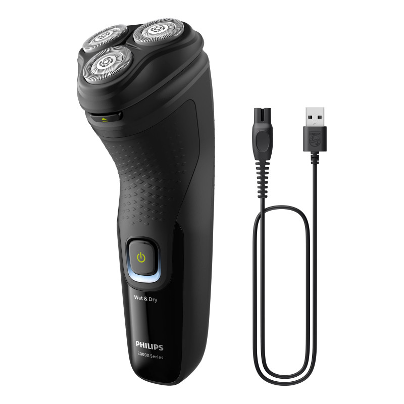 Philips X3021/00 scheerapparaat Roterend scheerapparaat Trimmer Zwart