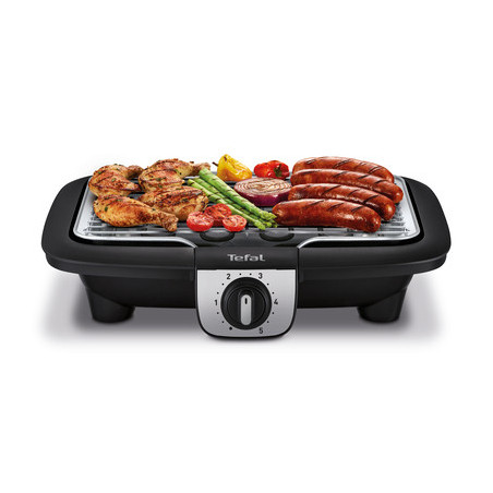 Tefal EasyGrill BG930812 buitenbarbecue & grill Tafelblad Electrisch Zwart, Grijs 2100 W