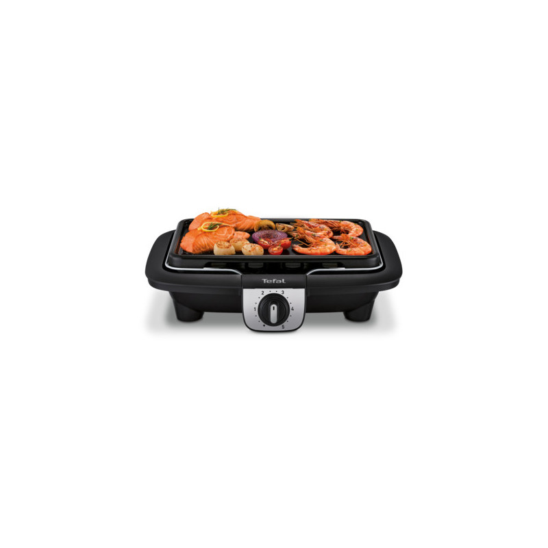 Tefal EasyGrill BG930812 buitenbarbecue & grill Tafelblad Electrisch Zwart, Grijs 2100 W