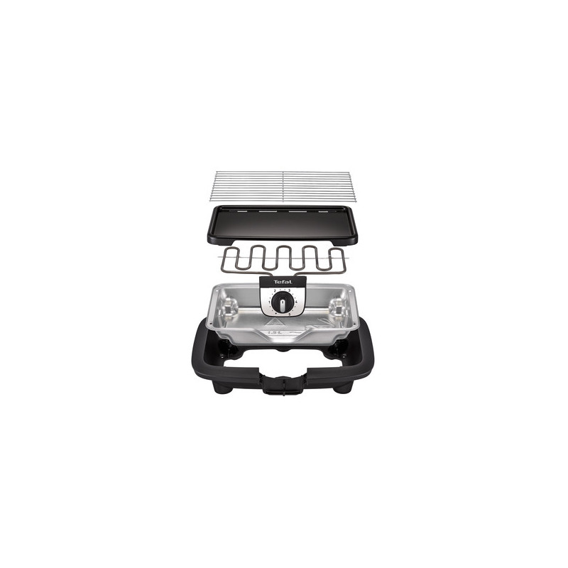 Tefal EasyGrill BG930812 barbecue et grill Dessus de table Electrique Noir, Gris 2100 W