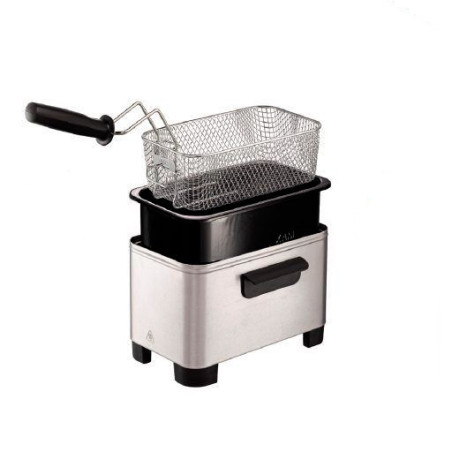 Tefal Easy Pro FR331 Unique Autonome Friteuse Noir, Acier inoxydable