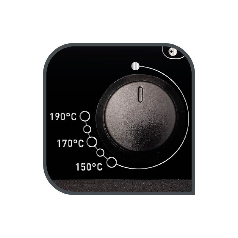Tefal Easy Pro FR331 Unique Autonome Friteuse Noir, Acier inoxydable