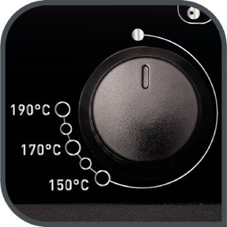 Tefal Easy Pro FR331 Unique Autonome Friteuse Noir, Acier inoxydable