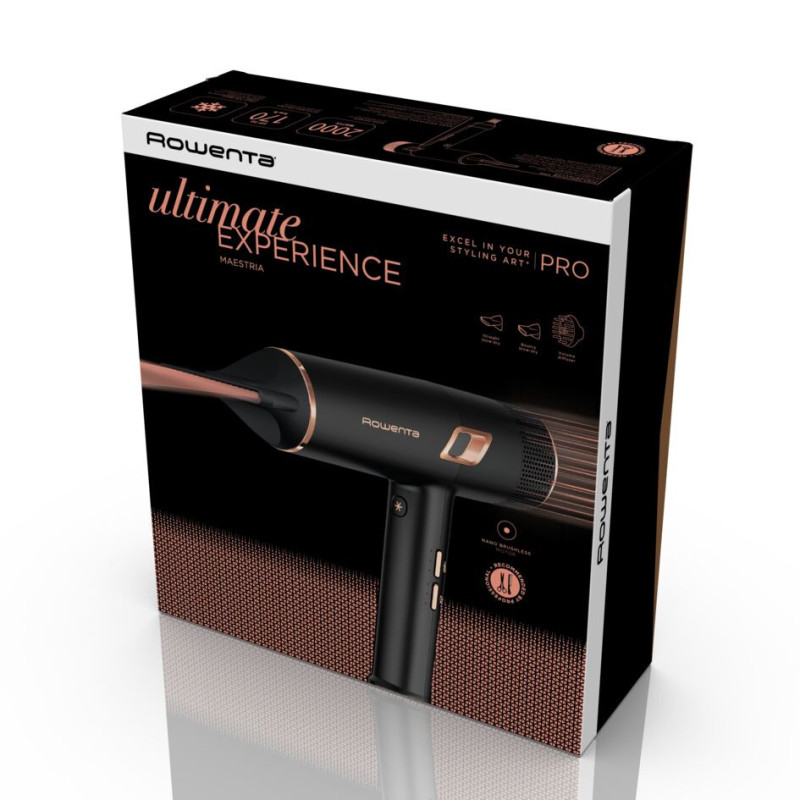 Rowenta Maestria Ultimate Experience CV9920 sèche-cheveux 2000 W Noir, Cuivre