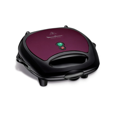 Moulinex SJ615612 wafelijzer 2 wafel(s) 700 W Zwart, Paars