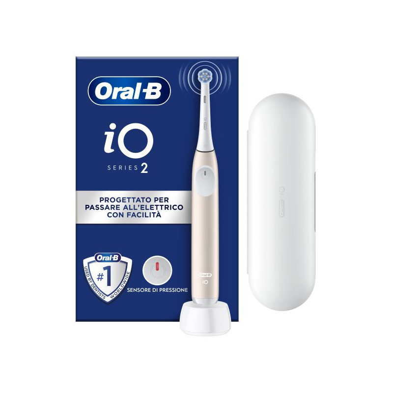 Oral-B iO2 Volwassene Vibrerende tandenborstel Roze, Wit