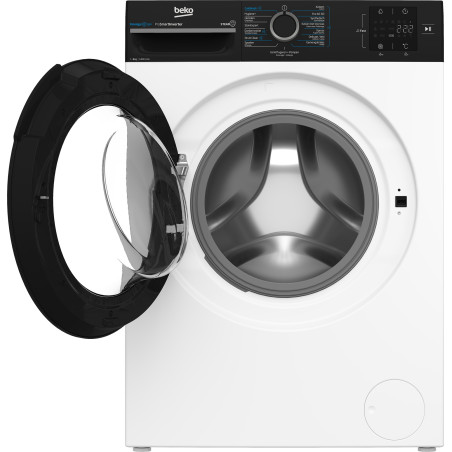 Beko b300 BM3WFT3841B wasmachine Voorbelading 8 kg 1351 RPM Wit