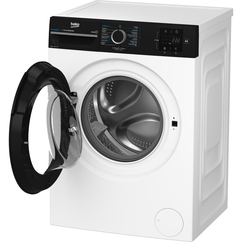 Beko b300 BM3WFT3841B wasmachine Voorbelading 8 kg 1351 RPM Wit