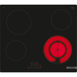 Bosch Serie 4 PKF611BB2E plaque Noir Intégré 60 cm Céramique 4 zone(s)
