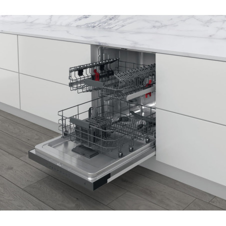 Whirlpool Lave-vaisselle semi-encastrable inox - WBC3C26X -