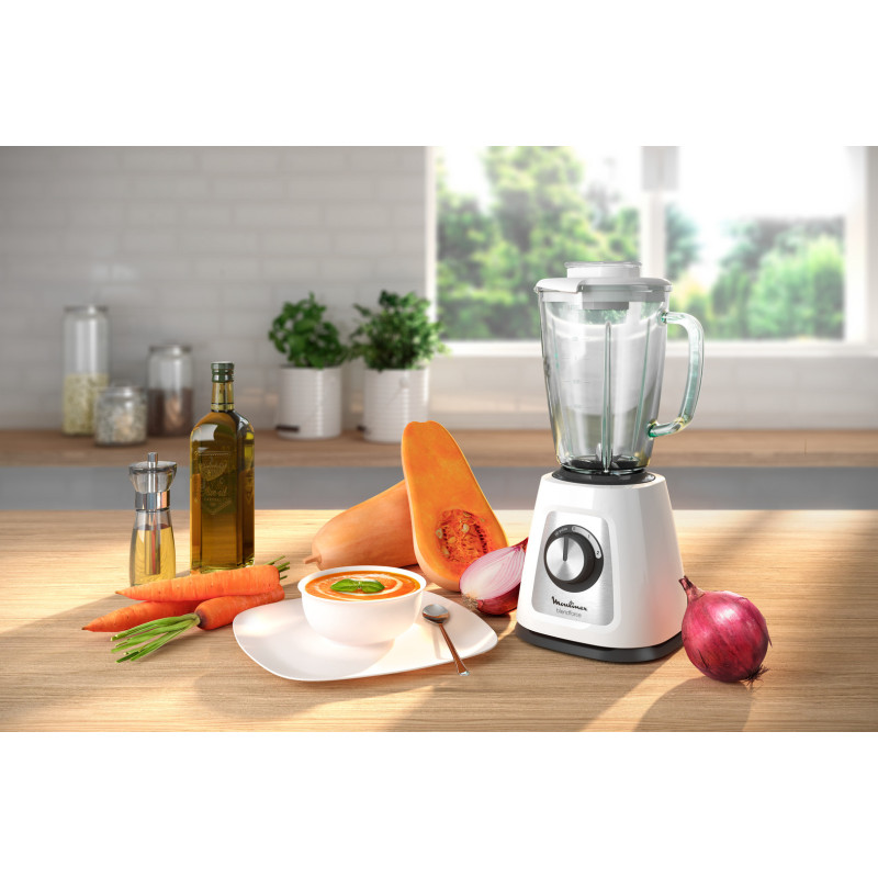 Moulinex LM430 1,75 l Blender voor op aanrecht 800 W Wit