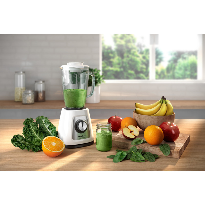 Moulinex LM430 1,75 l Blender voor op aanrecht 800 W Wit