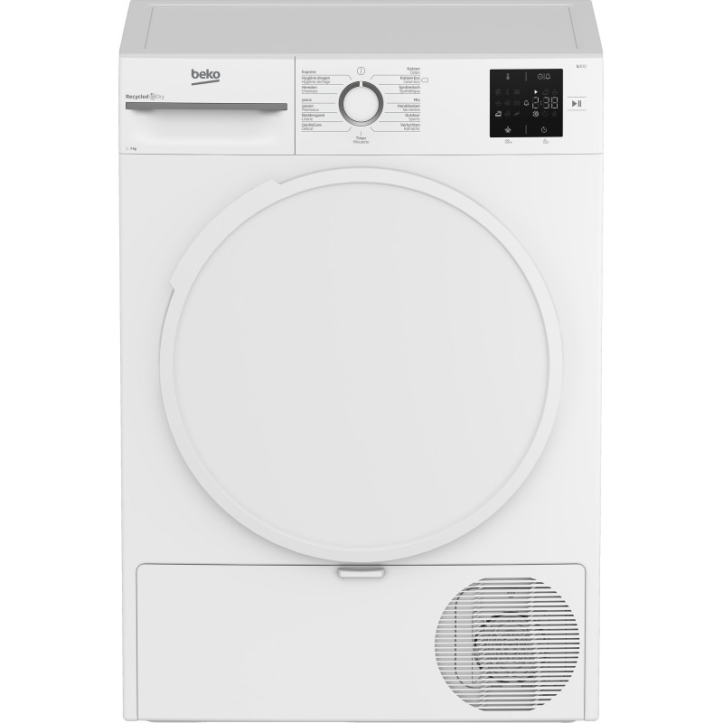 Beko BM3T3722W wasdroger Vrijstaand Voorbelading 7 kg Wit