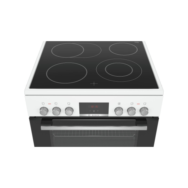 Bosch Serie 4 HKR39C220 fornuis Vrijstaand fornuis Electrisch Keramisch Wit