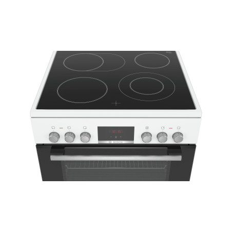 Bosch Serie 4 HKR39C220 fornuis Vrijstaand fornuis Electrisch Keramisch Wit