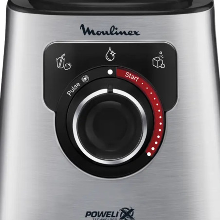 Moulinex LM871D 1,5 L Mélangeur de table 1200 W Acier inoxydable, Gris