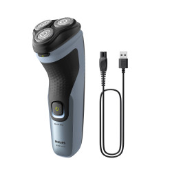 Philips X3063/00 rasoir pour homme Rasoir rotatif Tondeuse Noir, Bleu 2