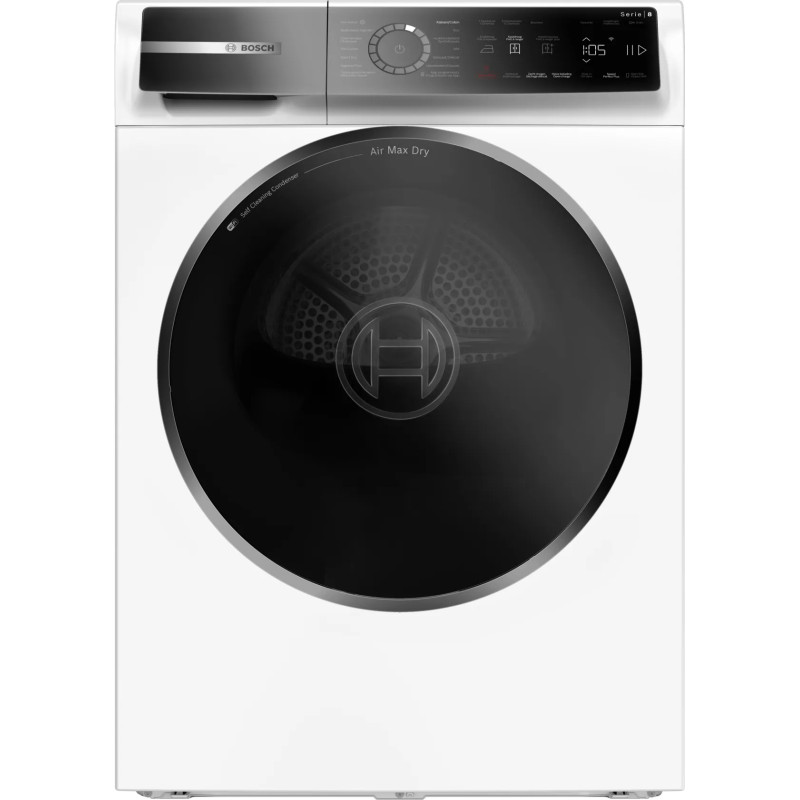 Bosch Serie 8 WRB247C6FG wasdroger Vrijstaand Voorbelading 9 kg Wit