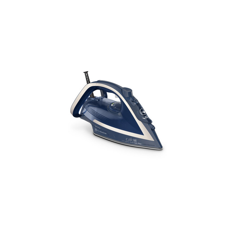 Calor FV6830C0 fer à repasser Fer à repasser à sec ou à vapeur Durilium AirGlide soleplate 2800 W Bleu, Argent